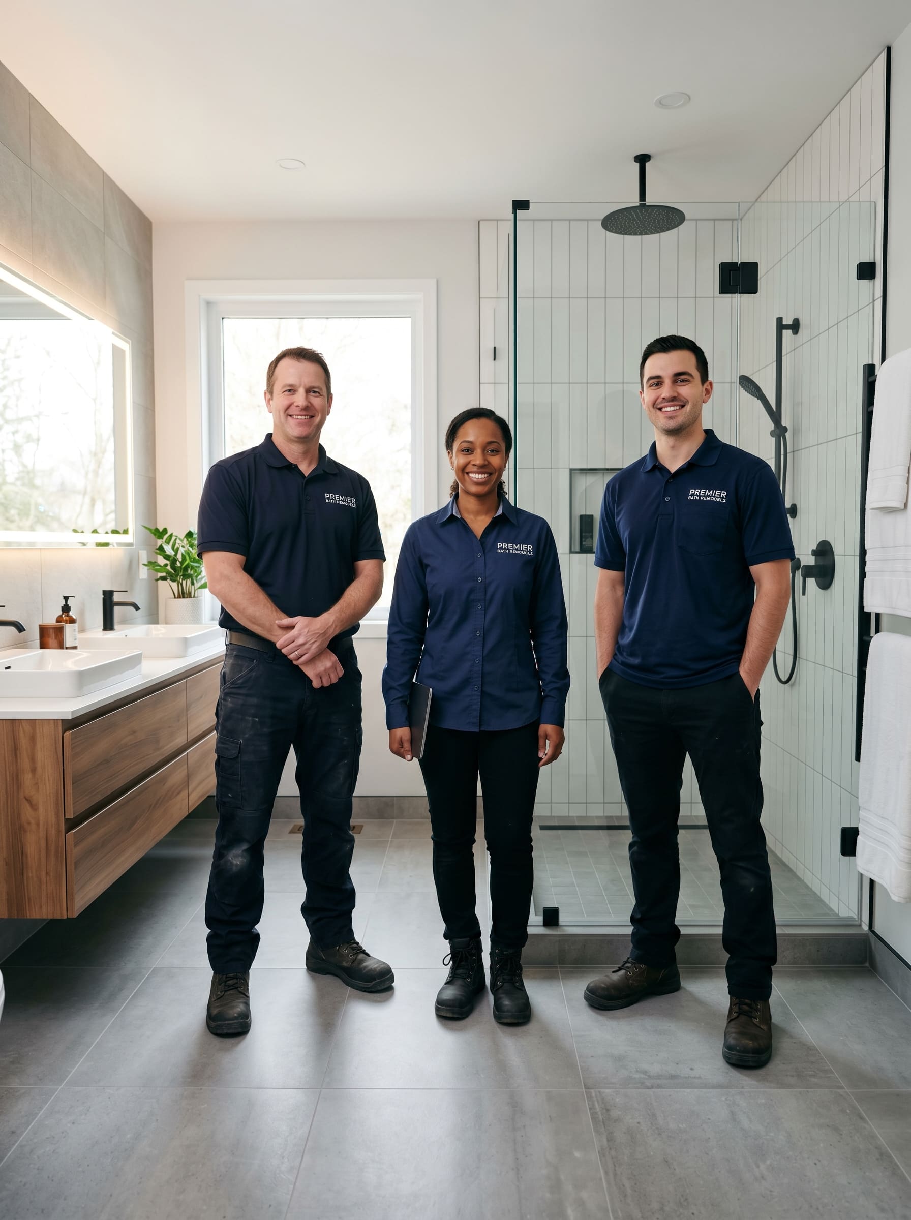 HomeVeal licensed bathroom install team Northeast Ohio
