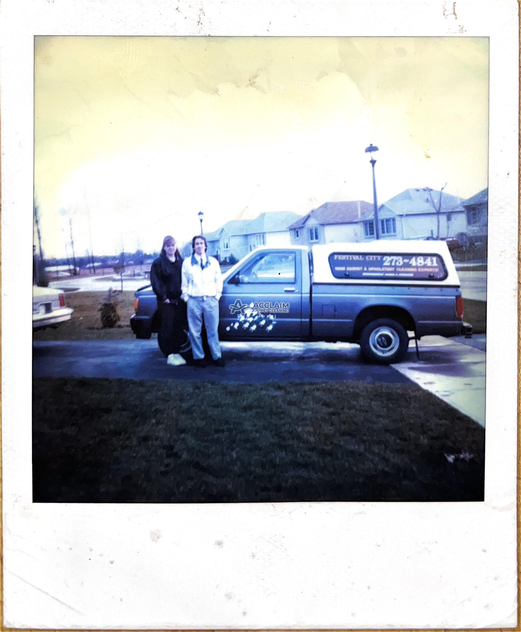 Early days — Acclaim Carpet Cleaning truck