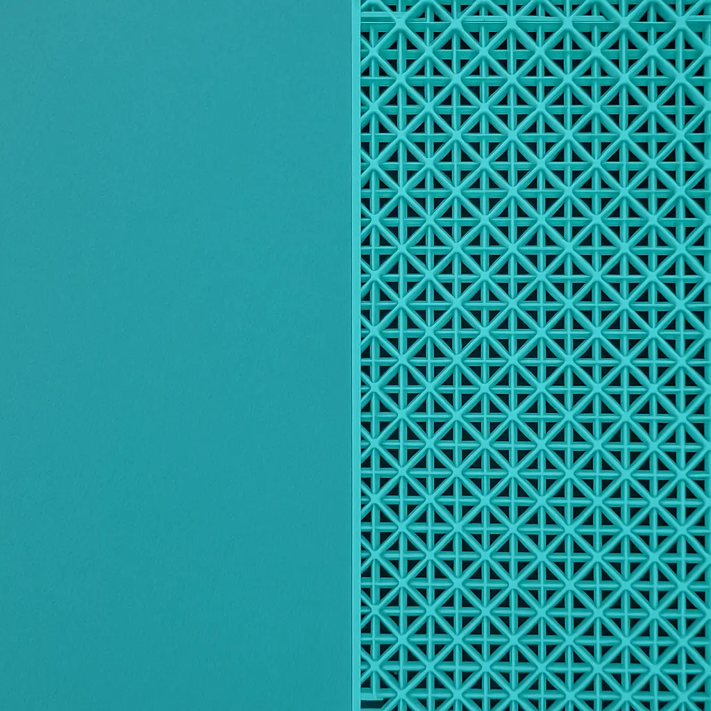 conceptual image for comparison on acrylic and modular court surface