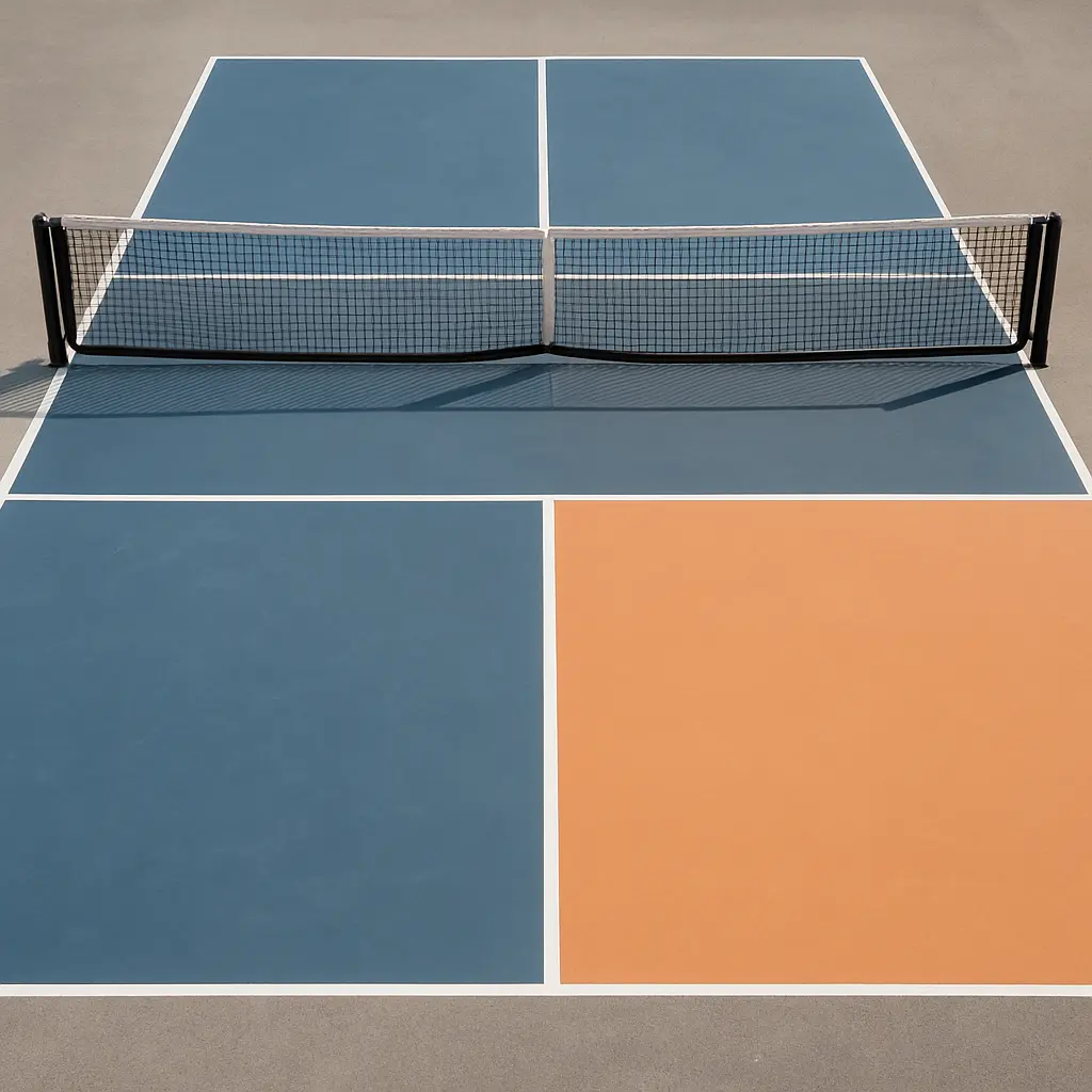 image of a pickleball court for topic on kitchen in pickleball