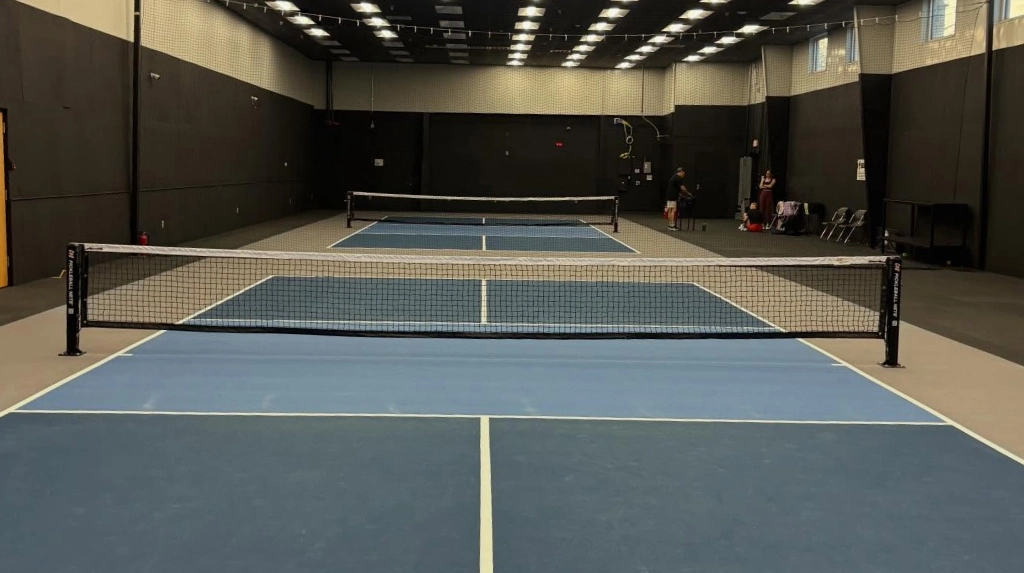 image for cushioned pickleball court built by ace coatings nc east
