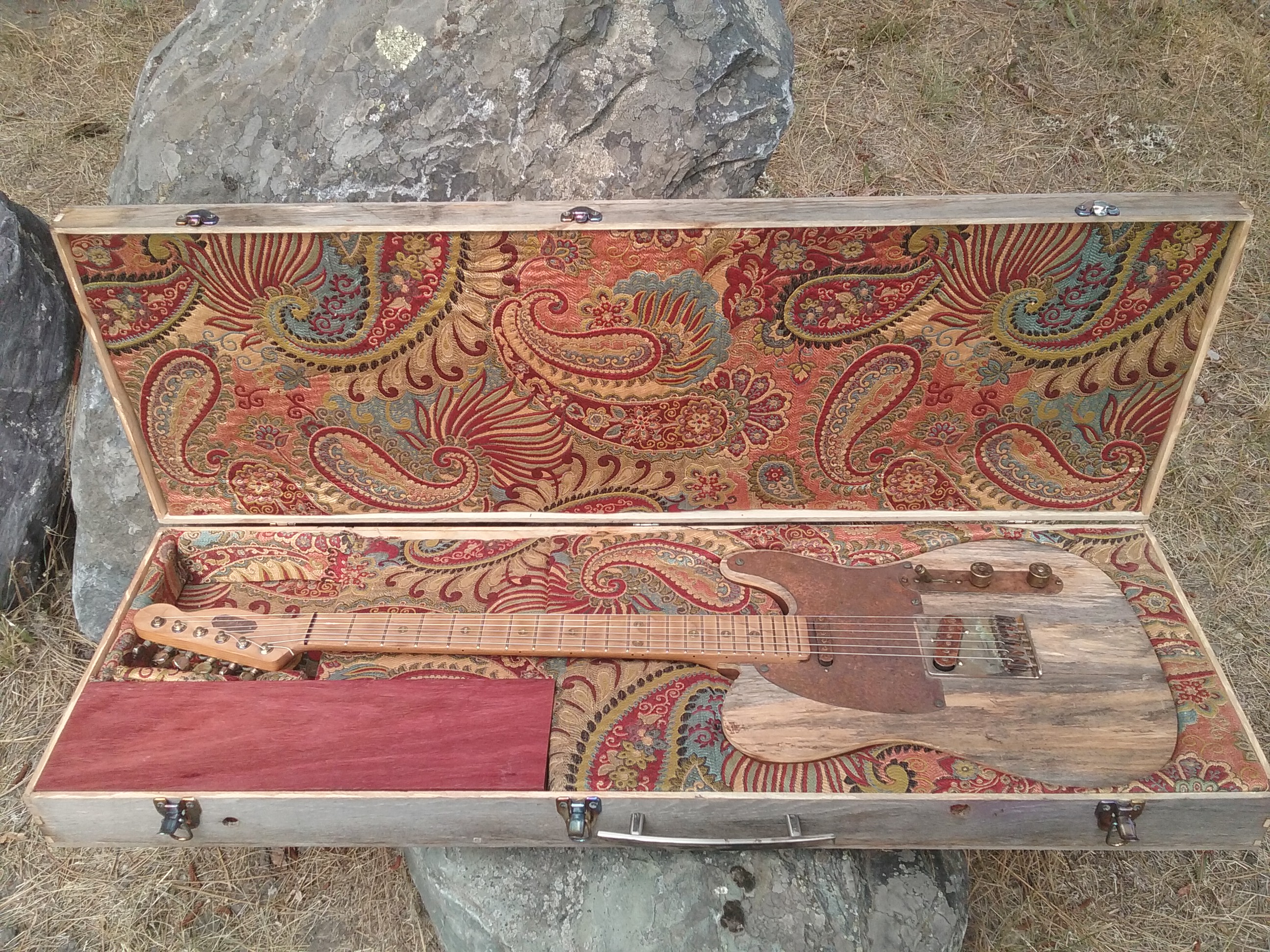 Custom electric and cigar box guitars