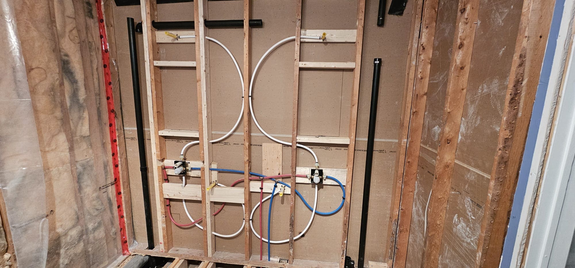 Shower plumbing rough-in 3