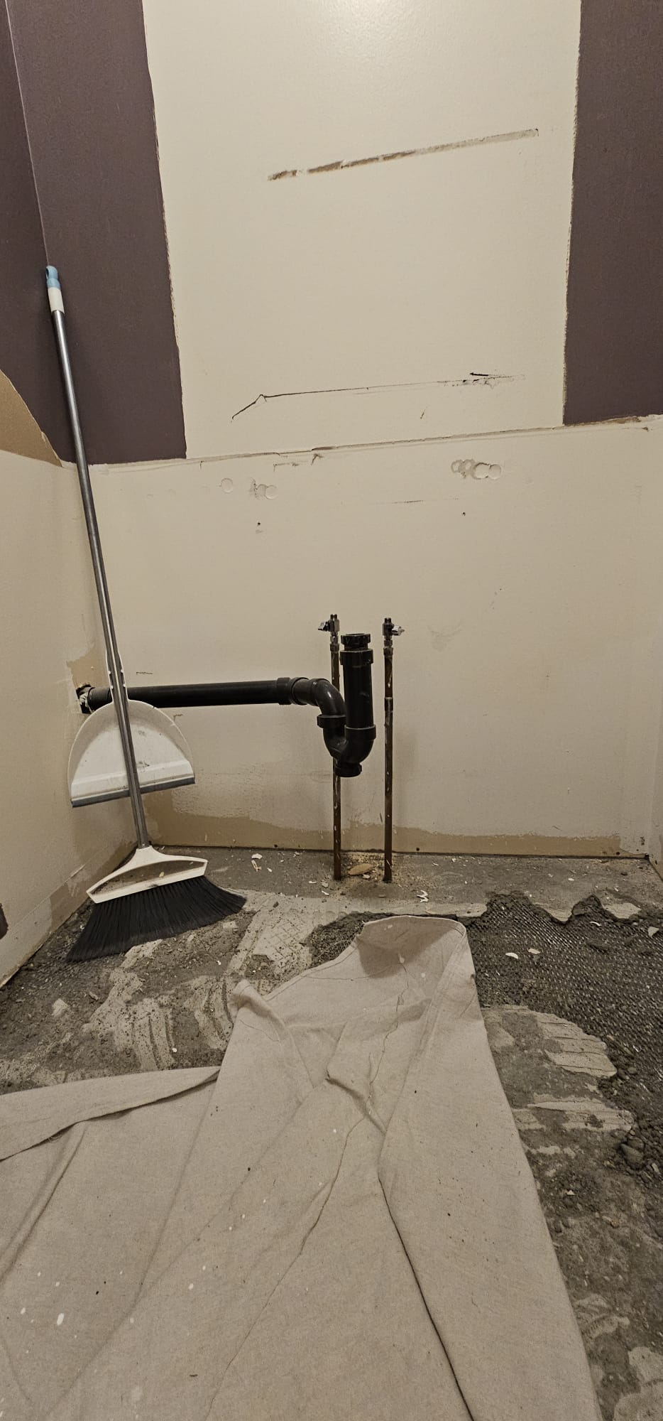 Shower plumbing rough-in 7