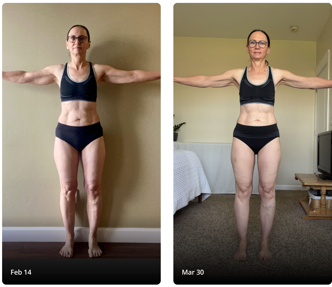 Celia before and after transformation