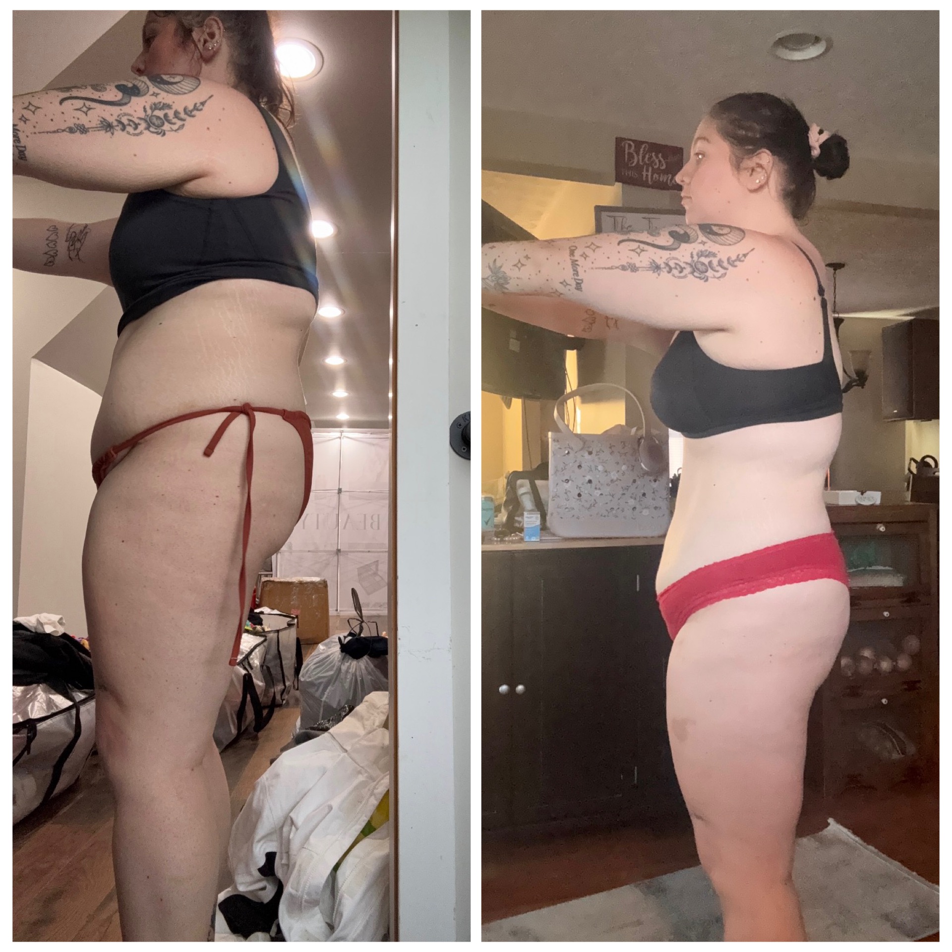 Jess before and after transformation