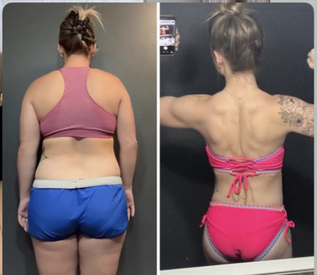 Laura B before and after transformation