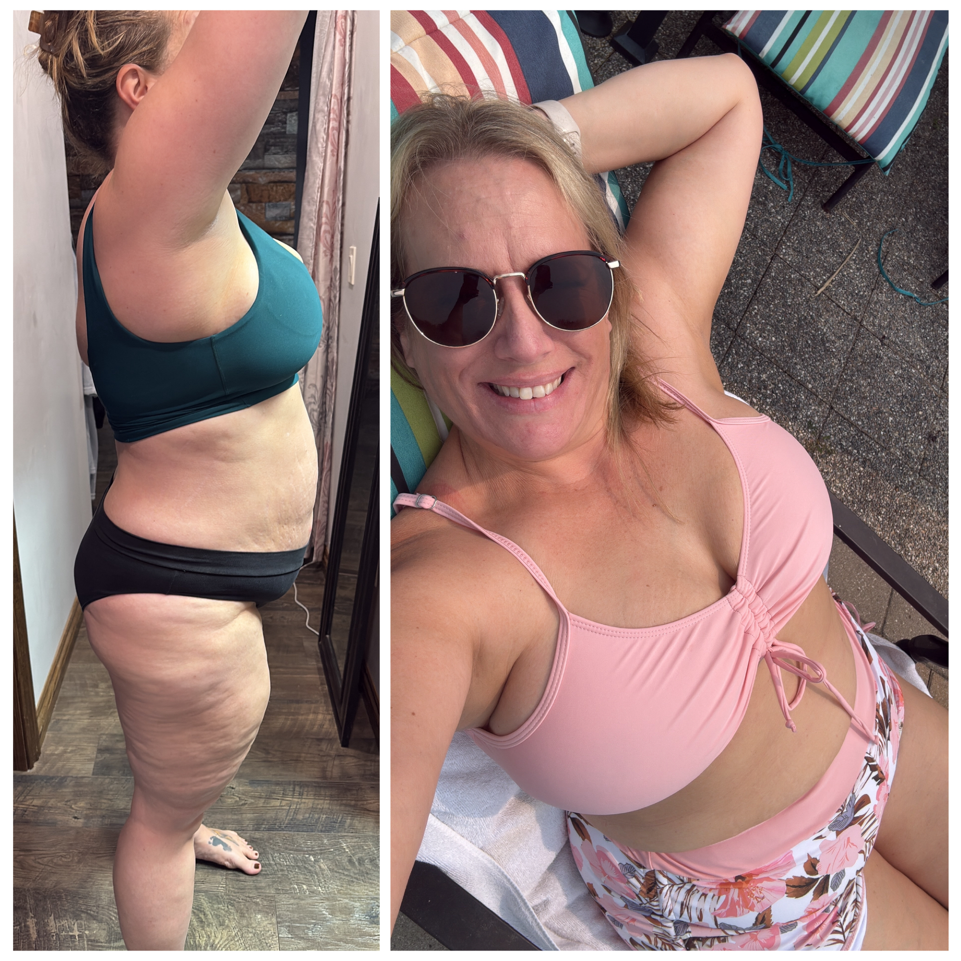 Melanie before and after transformation