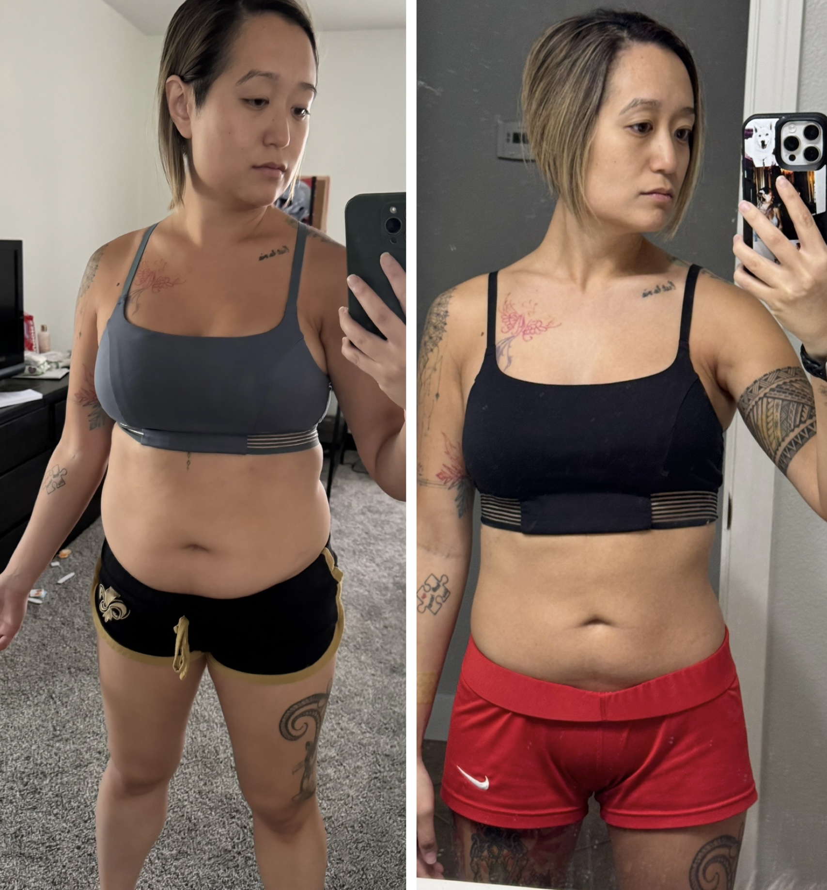 Jenali before and after transformation