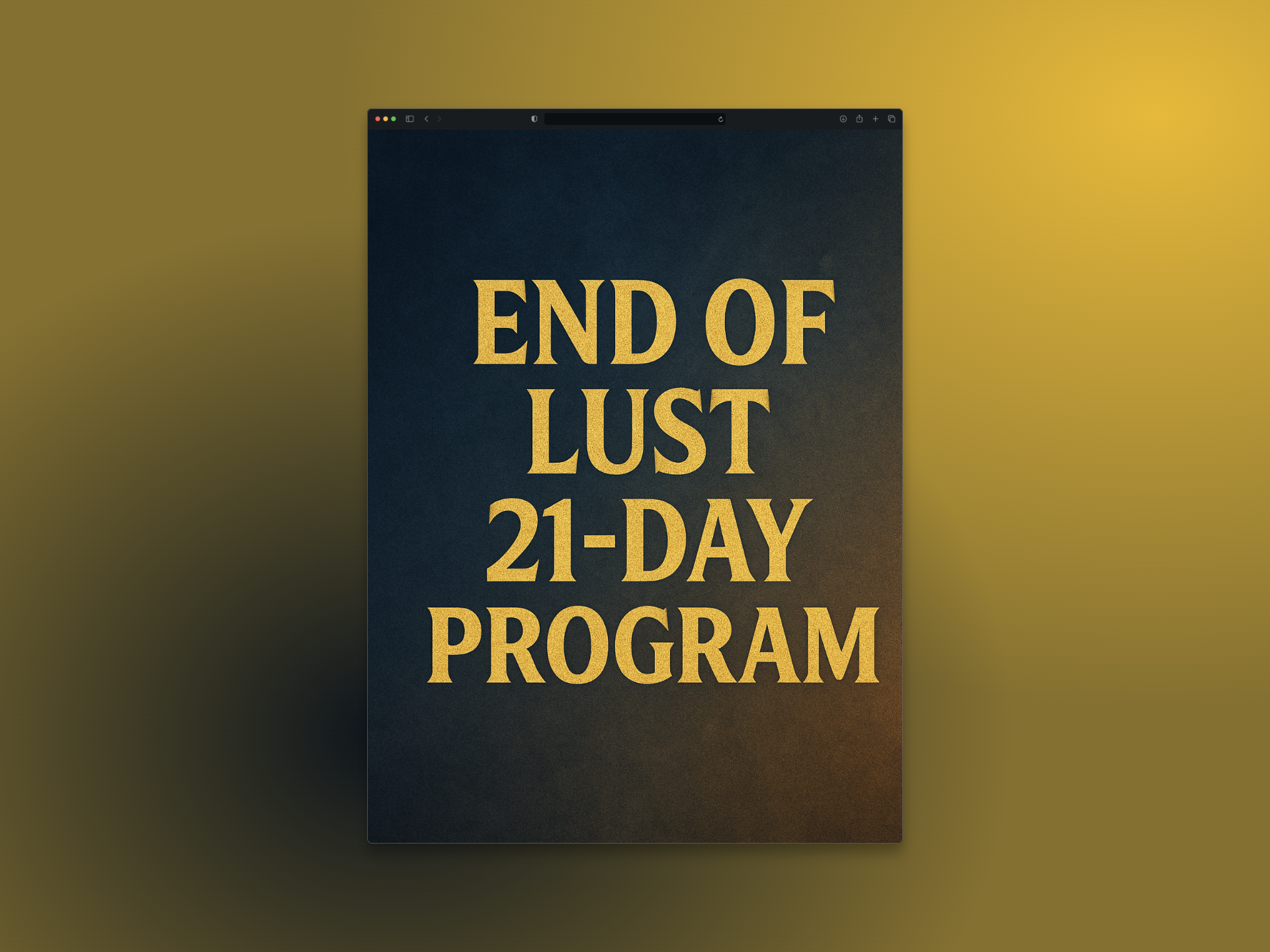 End of Lust 21-Day Program
