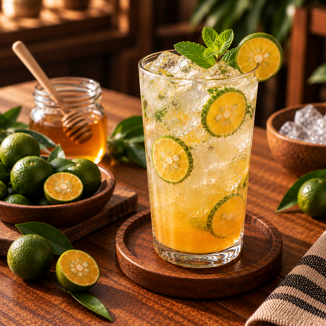 Calamansi Honey Fizz