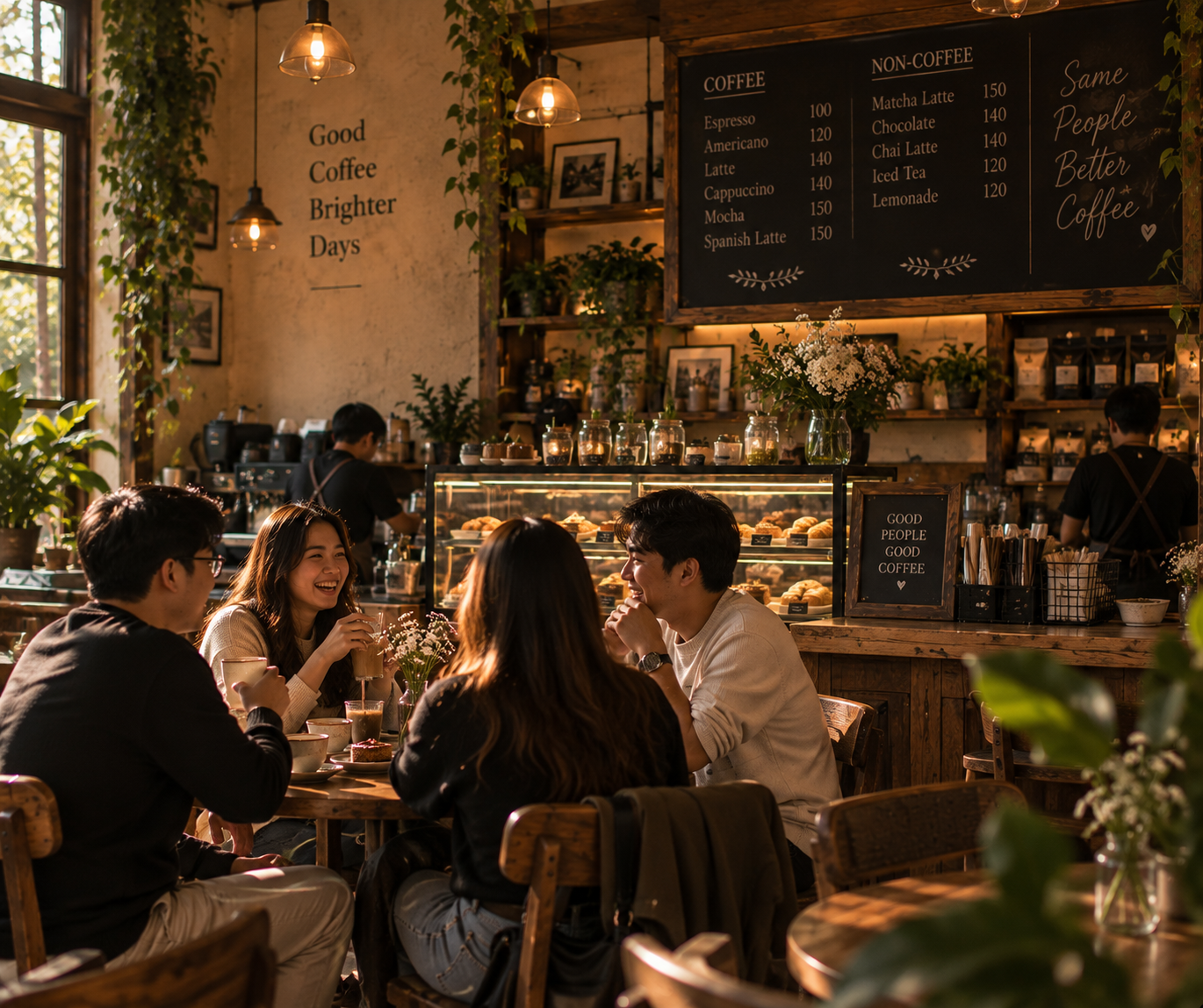 Warm candid moments that tell the Gunamgunam café story