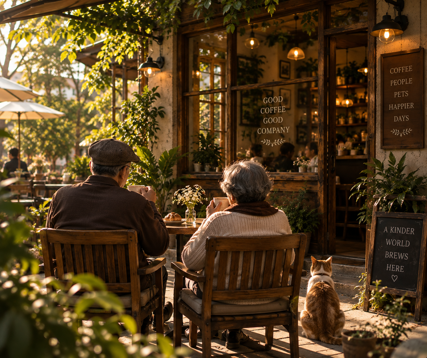A relaxed café moment at Gunamgunam