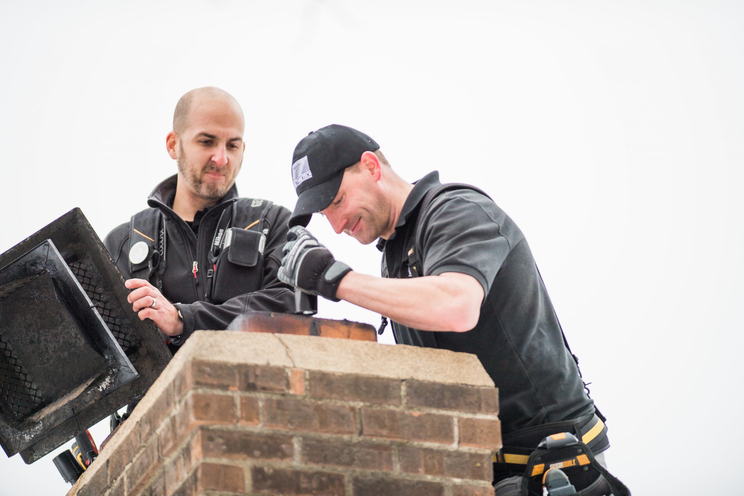 Chimney inspection of fireplace and venting systems
