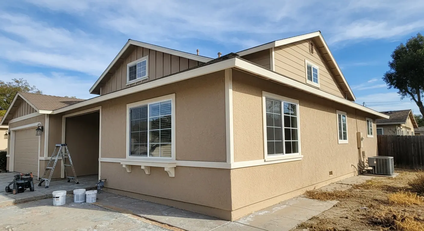 Home exterior painting project