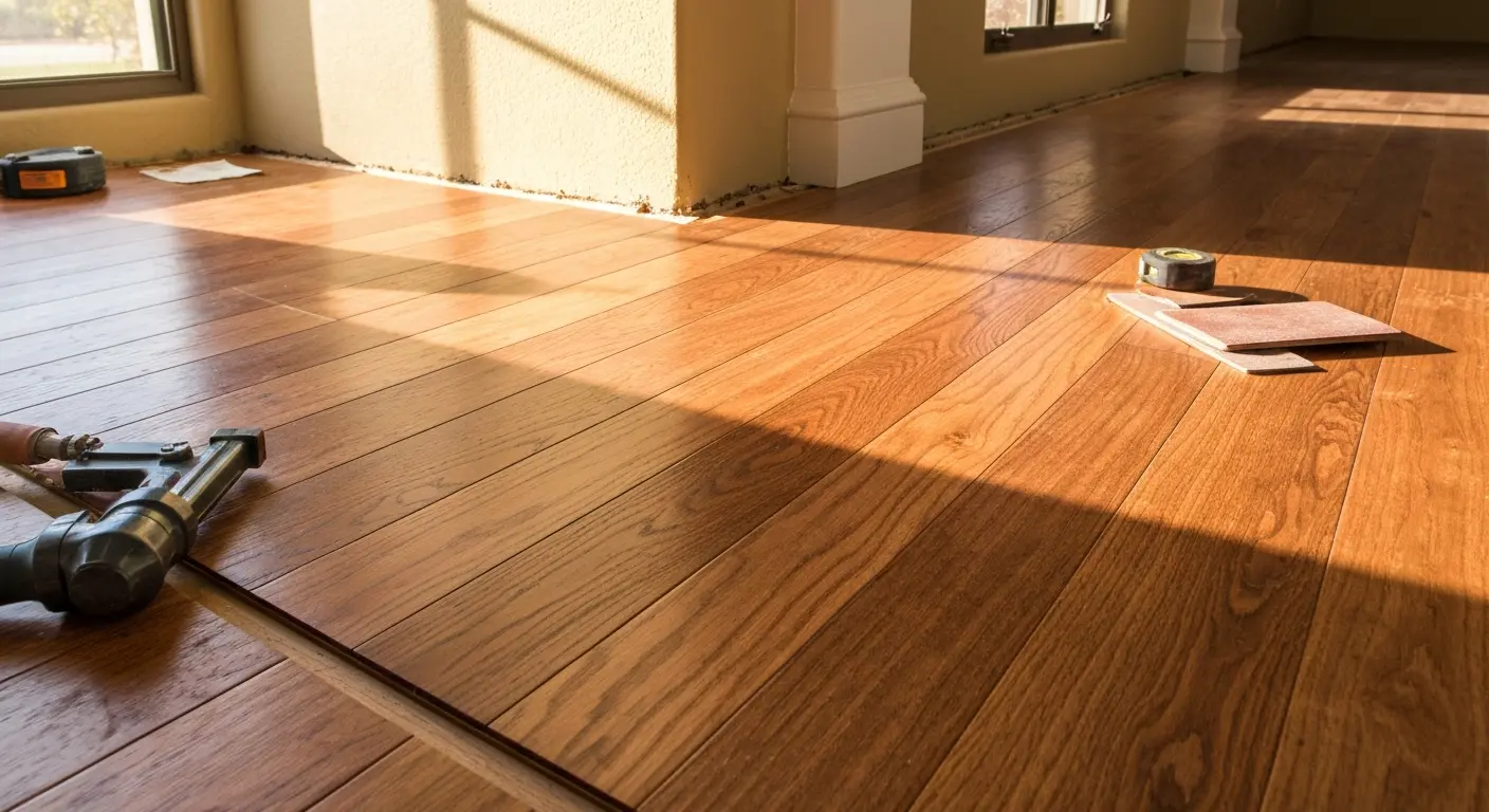 Hardwood flooring installation