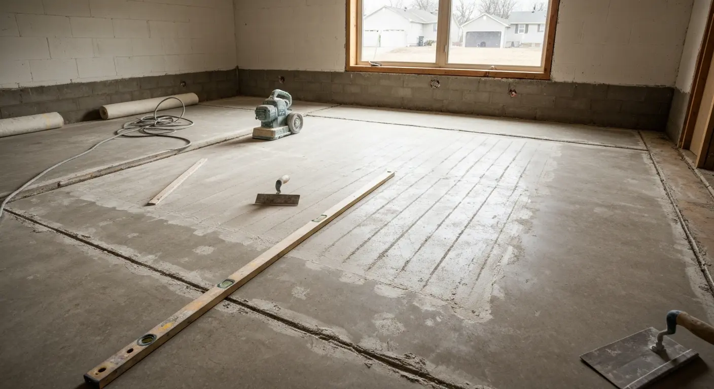 Subfloor preparation work