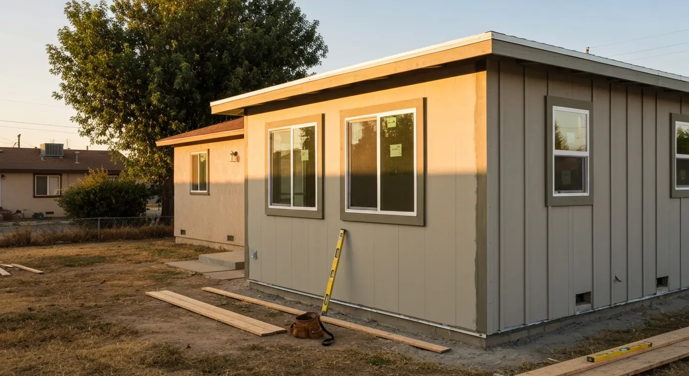ADU construction in Shafter
