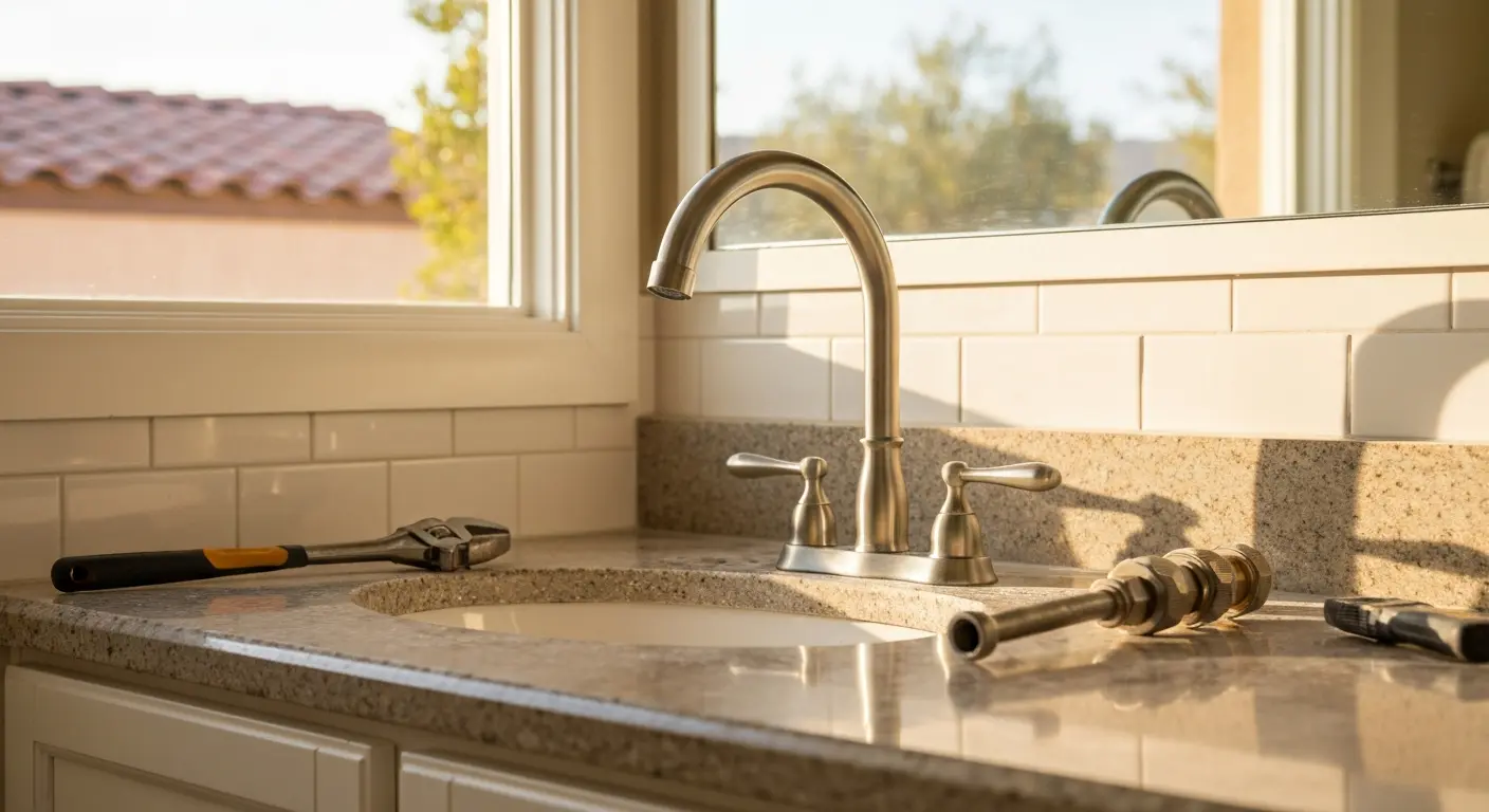 Faucet installation and hardware