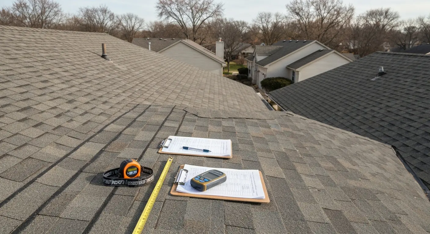 Roofing contractor inspection in West Chicago