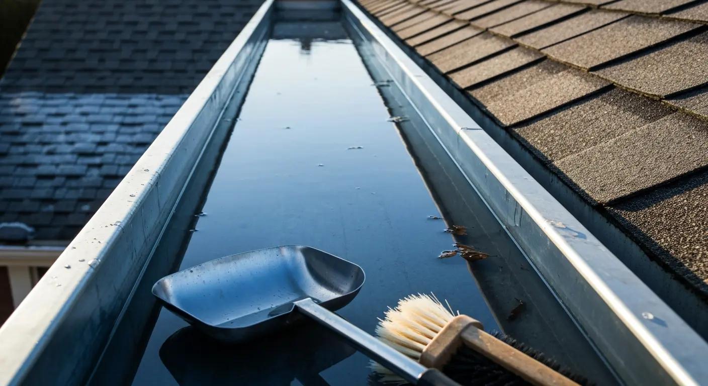Gutter cleaning and maintenance service