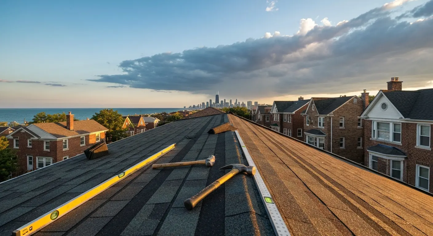 Storm damage roof repair
