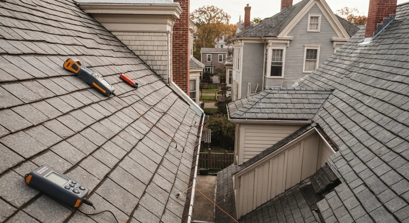 Professional roof and siding inspection