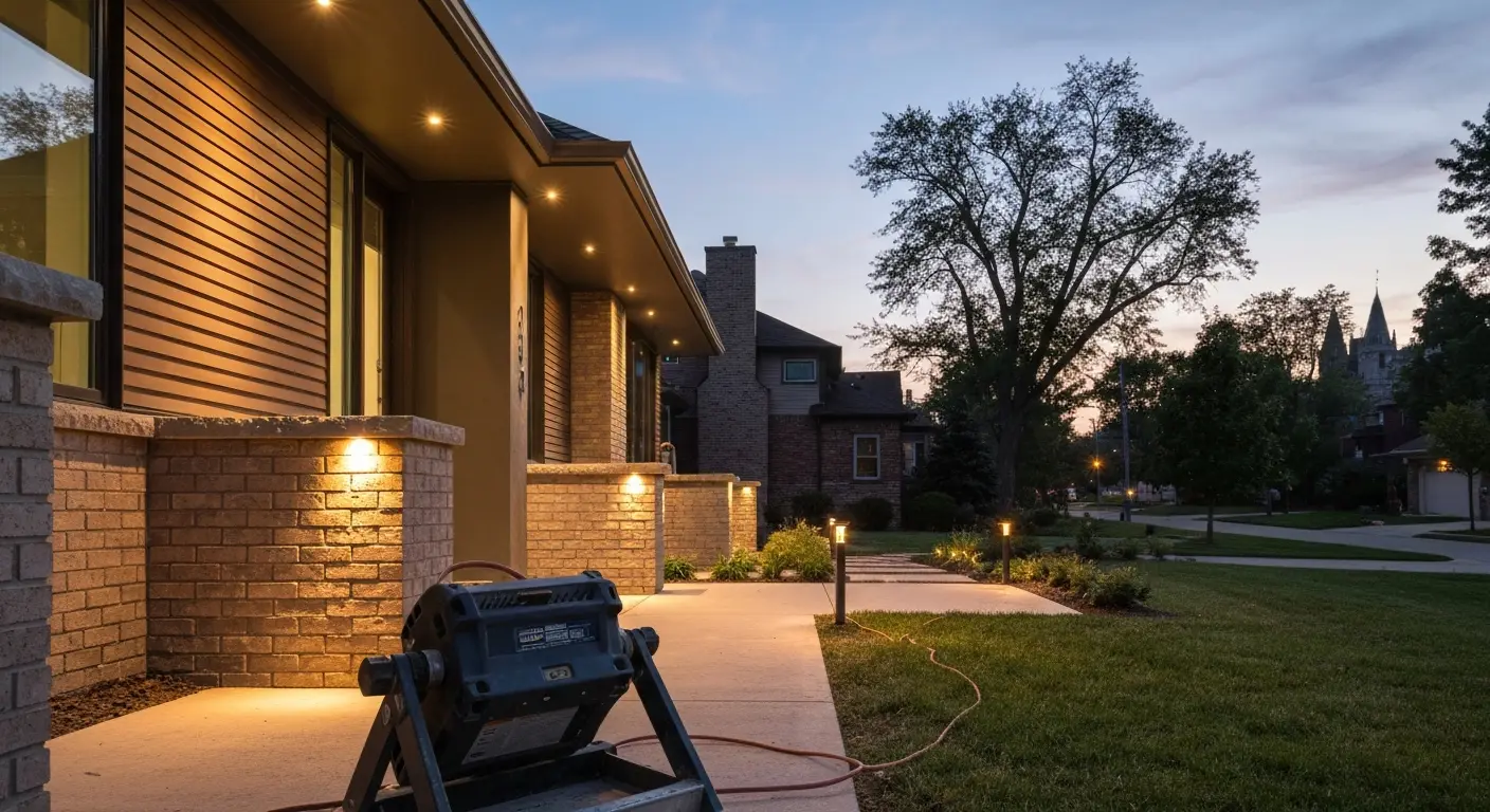 Accent lighting installation