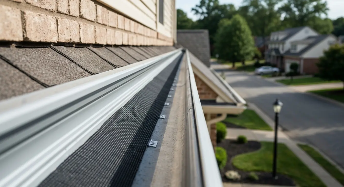 Gutter guards and leaf filter installation