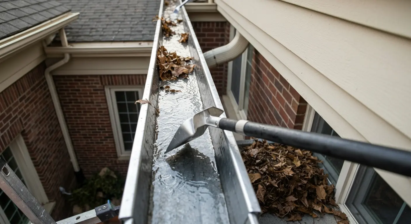 Professional gutter cleaning