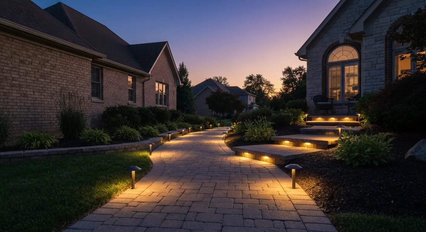 Pathway lighting installation