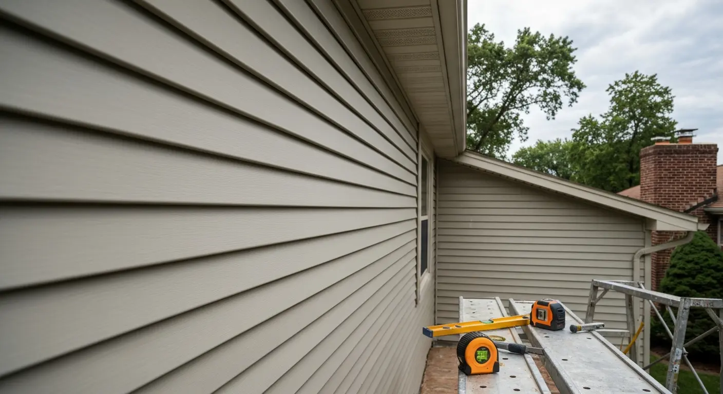 Siding repair work