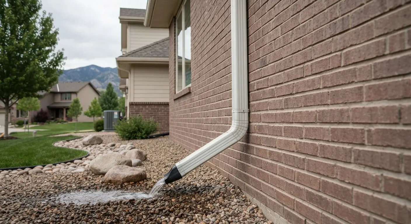 Downspout installation