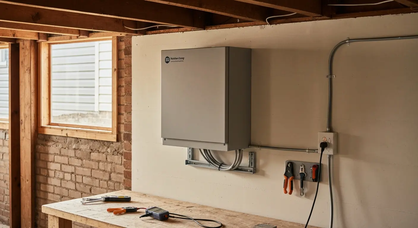 Battery storage installation