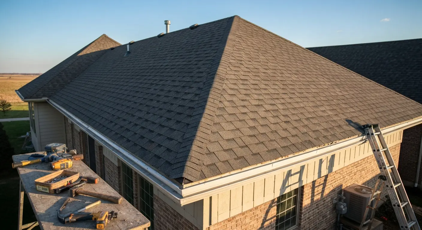 Roof replacement installation