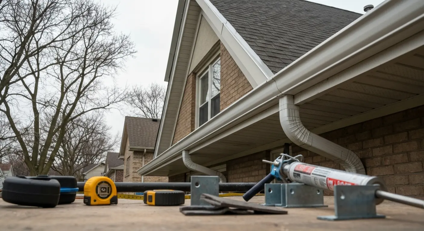 Gutter repair service in Chicagoland