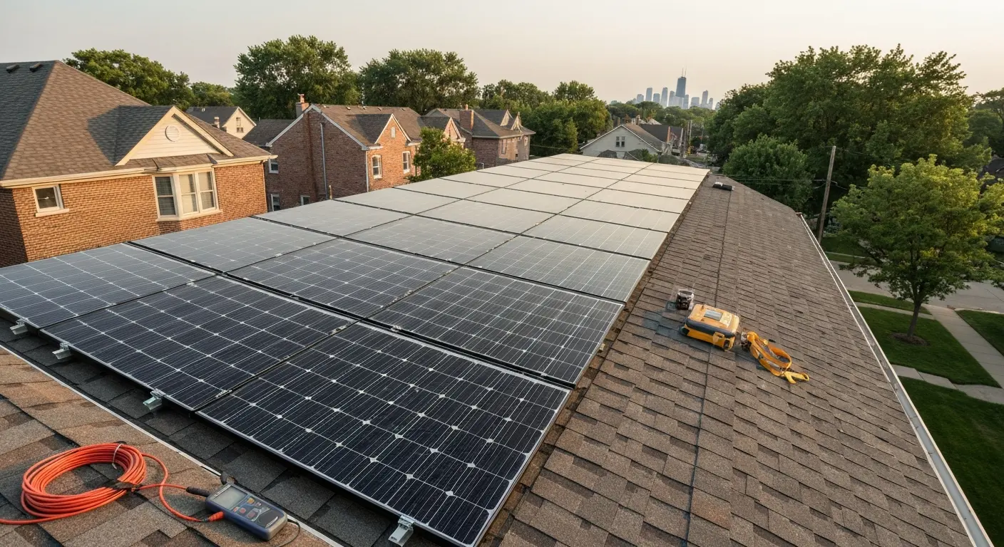 Solar panel installation