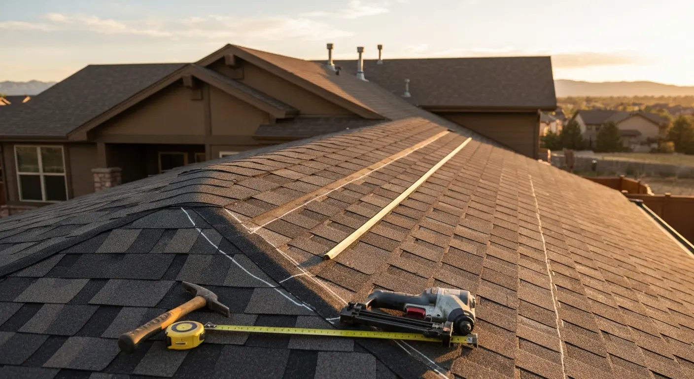 Roof repair work