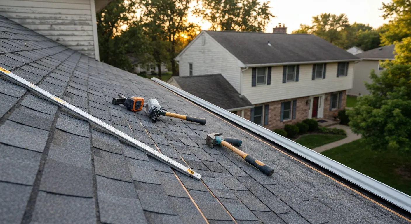 Debris and impact roof damage