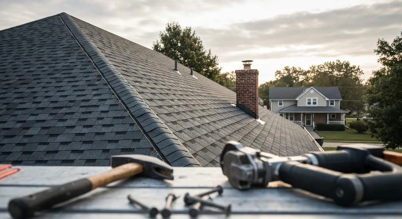 Roof replacement work