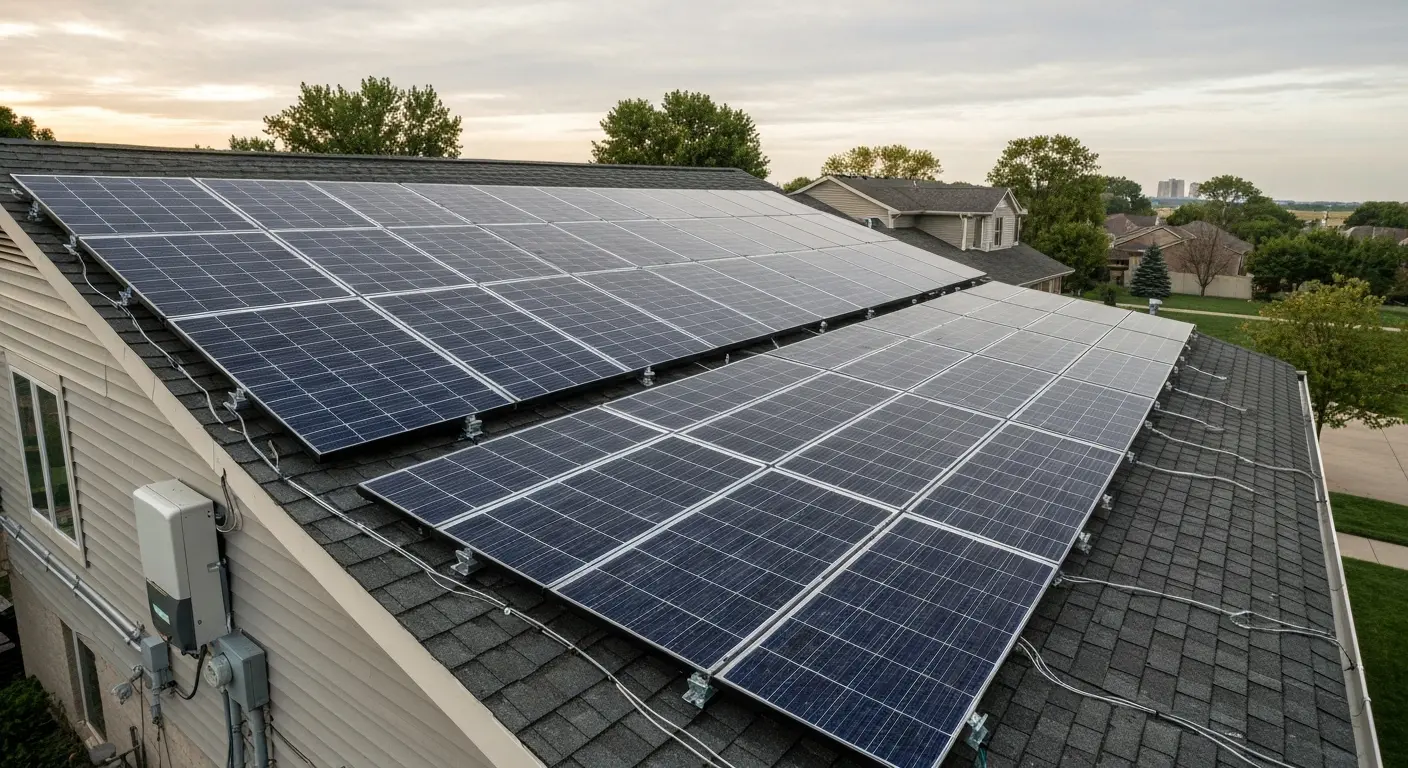 Solar panel installation