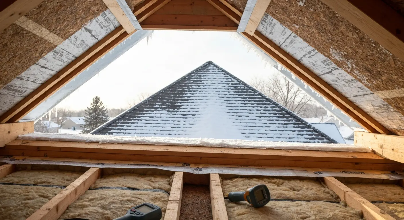 Ice dam prevention work