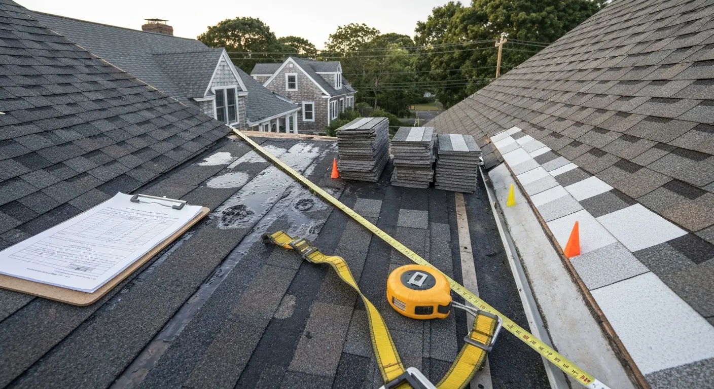 Storm damage roof repair