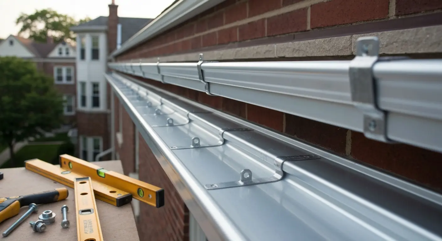 New gutter installation