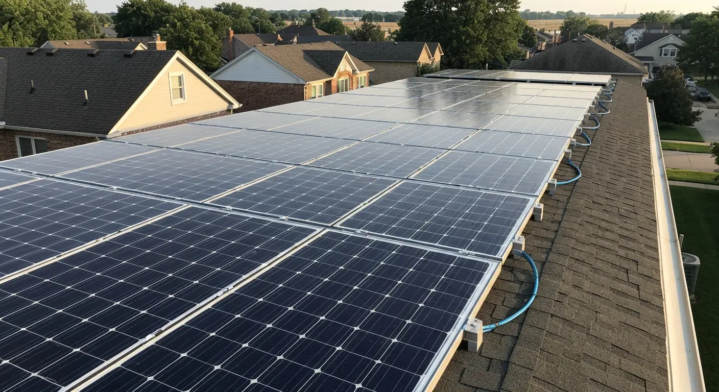 Solar panel installation