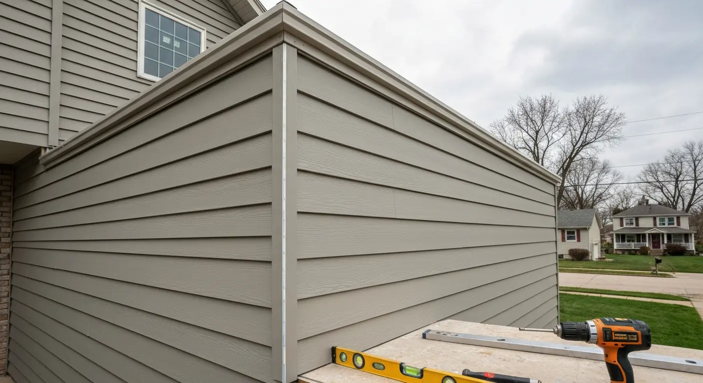 Fiber cement siding installation