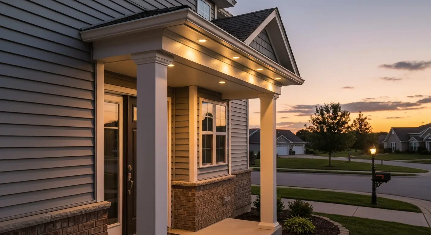 Soffit and entryway lighting