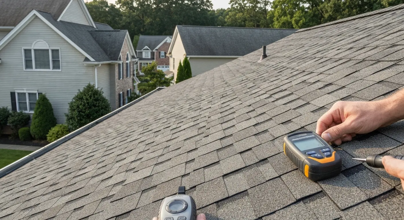 Professional roof inspection