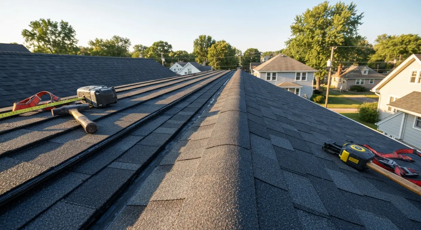 Roof repair work