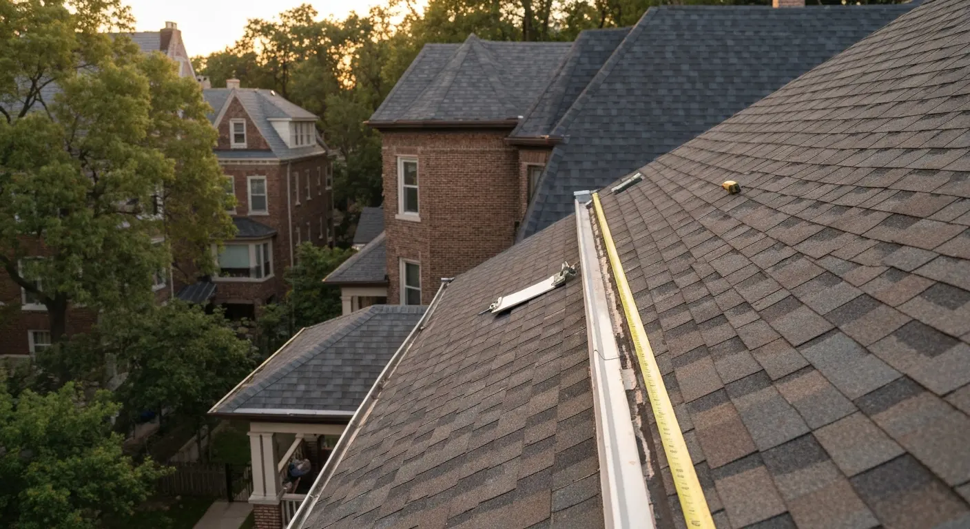 Roof inspection with drone or close observation